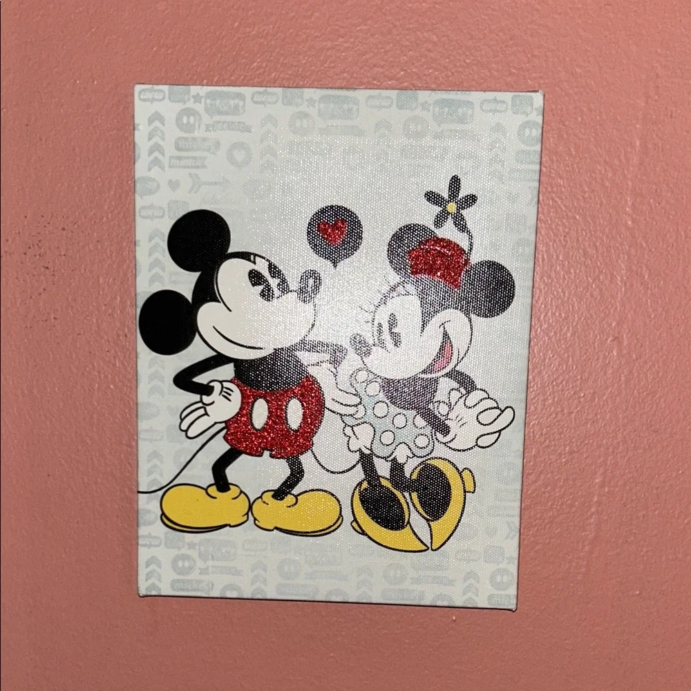 Disney Mickey and Minnie Wall Art - Red, Yellow, Black